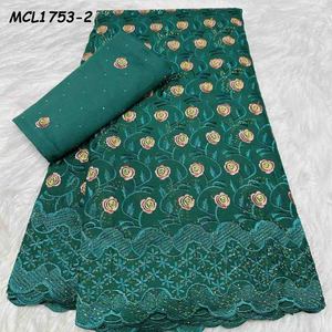 Nouvelle Collection 2026 : Robe Femme en Voile de Coton Africain Écologique avec Broderie Strass et Motif Dentelle Exclusif – Bordure Élégante - Product Image 3