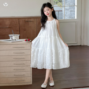 Robe d'été <span class=keywords><strong>pour</strong></span> filles, style princesse Blanche-<span class=keywords><strong>Neige</strong></span>, sans manches, tendance, décontractée, <span class=keywords><strong>pour</strong></span> les fêtes - Product Image 1
