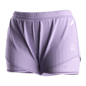 Custom Logo Women Purple Sportswear Set Compression Top with Functional 2 in 1 <strong>Shorts</strong> for MMA HIIT Cross Training - Product Image 5
