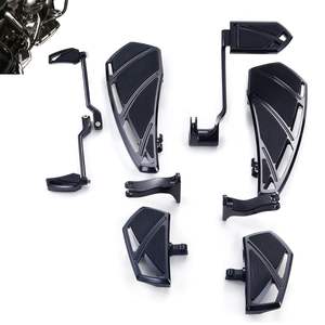 <span class=keywords><strong>Kit</strong></span> Pedane Pilota Phantom e Leva del Cambio Passeggero per Harley Touring Street Road King Electra Glide 2008-2013 - Product Image 1