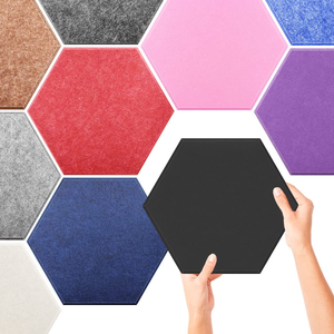 Paneles Acústicos Hexagonales 3D de Fieltro de Poliéster Coloridos en Oferta - Product Image 2