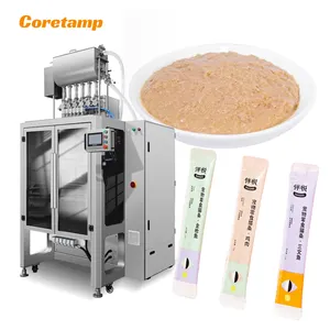 Automatic vertical multi lane liquid sachet filling packaging 4 sides sealing bag concentrate juice packing machine