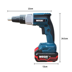 Perceuse à percussion <span class=keywords><strong>sans</strong></span> <span class=keywords><strong>fil</strong></span> industrielle et bricolage à couple élevé 20V 25N.m avec batterie lithium-ion, moteur <span class=keywords><strong>sans</strong></span> balais - tournevis pour cloisons sèches - Product Image 3