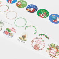 Nouveaux autocollants de décoration de Noël Étiquettes de décoration de cadeau de père Noël Logos personnalisés Autocollants de Noël