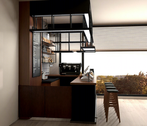 Muebles de Barra para Cafetería, Diseños de Vitrinas para Cafetería con Mostrador de Exhibición de Café y Productos de Panadería para Decoración de Tiendas - Product Image 5