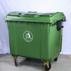 Contenedor de Basura Móvil de Gran Capacidad de 1100L, 4 Ruedas, Tapa Sellada, Material HDPE, Ecológico, Uso Comunitario y Comercial - Product Image 4