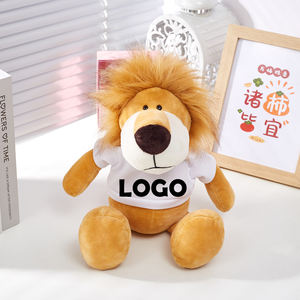 Aangepaste Pluche Leeuw Dier Speelgoed Logo Shirt Dierentuin Promotie Cadeau - Product Image 5