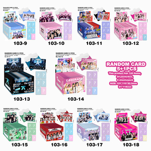 Enlace para Todos los Modelos |   Tarjeta Lomo Sorpresa Aleatoria de Kpop <span class=keywords><strong>Stray</strong></span> Kids /pink and Black/Bantan Boys, 5+1, 144 Piezas en Total, Tarjeta de Regalo de Navidad - Product Image 1
