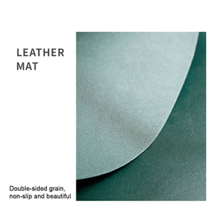 Factory Hot Selling Classic Irregular Shape Eco-Friendly Pu Leather Dining <strong>Table</strong> Mat <strong>Placemats</strong> <strong>for</strong> Kitchen - Product Image 4