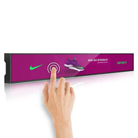 Écran LCD Barre Ultra-Large de 13,3 à 88 Pouces, Moniteur Bande Étirable à Haute Luminosité pour Vidéo, Interface USB