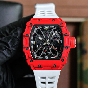 Reloj de Lujo de Alta Gama para Hombre con Caja de Fibra de Carbono, Movimiento Tourbillon Esqueleto, Reloj Mecánico Impermeable para Negocios - Product Image 1