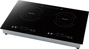 Cuisinière à induction encastrable rapide et efficace, 2 brûleurs avec une puissance de 1800W et 1300W - Product Image 4