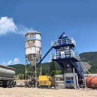Impianto di Betonaggio Mobile Completamente Automatico da 60m3/h, Impianto per Calcestruzzo, Impianto Mobile di Miscelazione del Calcestruzzo