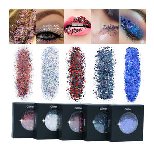 Cosmético de cara para niños, purpurina mixta de Navidad, brillo grueso para maquillaje - Product Image 4