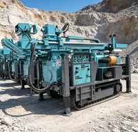 Foreuse géologique diesel hydraulique complète sur chenilles 600-800m avec PLC pour l'exploration minière et le forage profond par câble diamanté