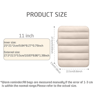 Housse de <span class=keywords><strong>tablette</strong></span> rembourrée de 11 pouces pour iPad Pro 11 M2/M3 <span class=keywords><strong>Samsung</strong></span> Galaxy <span class=keywords><strong>Tab</strong></span> S9/S8 Galaxy <span class=keywords><strong>Tab</strong></span> A9+ Sac de <span class=keywords><strong>tablette</strong></span> portable épais et élégant - Product Image 2