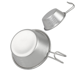 Tazón para Sopa de Acero Inoxidable 304, Portátil, para Acampar al Aire Libre, Tazón Colgante Multifuncional para Cocina, Color Verde Militar Caqui - Product Image 4