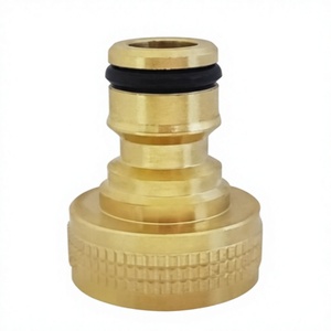 Connettori rapidi per tubo da giardino in ottone massiccio lucidato a bassa pressione 3/4 pollici <span class=keywords><strong>GHT</strong></span> (2 set) - Product Image 2