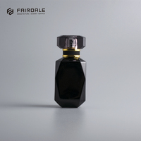 Produits en gros très demandés : flacon de parfum opaque en verre noir de luxe de 50 ml