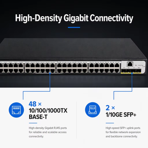 D-H3C US552S-X พอร์ตอีเธอร์เน็ต BASE-T 4810/100/1000TX + พอร์ต 21000BASE-X SFP + พอร์ต 2*1/10GE SFP+ สวิตช์เครือข่ายกิกะบิต - Product Image 2