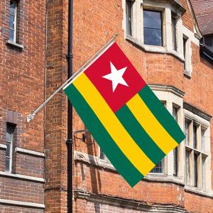 ธงโตโกขนาด 3x5 ฟุต ทำจากโพลีเอสเตอร์ พร้อมห่วงทองเหลืองสองวง ชั้นเดียว สำหรับแขวนตกแต่งภายนอกและภายในอาคาร - Product Image 5