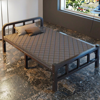 Lit pliant simple en métal pour la sieste de bureau Lit de camp pour dortoir pour adulte