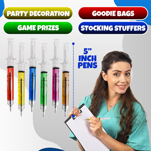 Wholesale Novelty Stationery Syringe Ballpoint <b>Pen</b> Hospital Promotional Logo <b>Pen</b> - Product Image 4