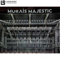 Bon marché, structure sonore carrée, haut-parleurs de toit légers, toile de fond de scène, système de treillis d'éclairage en aluminium