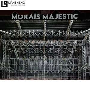 <span class=keywords><strong>Precio</strong></span> barato, estructura de sonido cuadrada, altavoz de <span class=keywords><strong>techo</strong></span> ligero, telón de fondo de escenario, sistema de armazón de iluminación de aluminio - Product Image 2