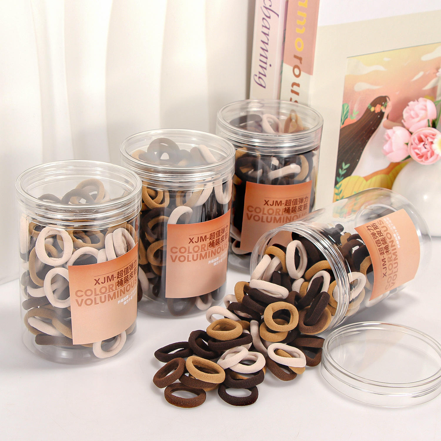 ถังใส่ผ้าสีกาแฟทรงถังสุดคุ้ม1ใบ