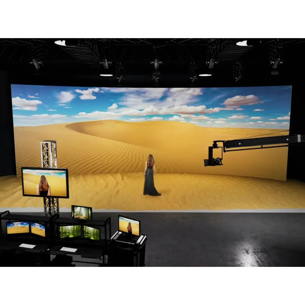 7680Hz P2.6 2.6Mm 500*500Mm Pixels virtuels d'intérieur ont mené des panneaux d'écran d'affichage 3D Xr Studio Stage Led Wall