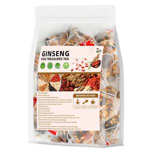 Cinq Trésors Ginseng Thé Herbal Vapeur Brute de Haute Qualité en Sachets Mélange Traditionnel Chinois Thé Santé Recharge Énergétique Hommes - Product Image 2