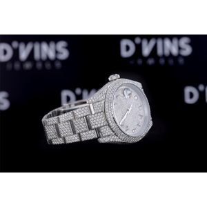 Drioshipping Stainless Steel This Moissanite <b>Diamonds</b> <b>Watch</b> Boasts VVS Clarity Adding a Touch of Luxury It Elevates Your Fashion - Product Image 2
