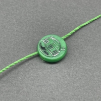 Étiquette suspendue personnalisée en PLA biodégradable et plastique recyclé écologique avec logo, cordon de 1 mm ou 2 mm, couleur personnalisée, sceau de marque