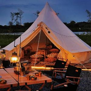 Tente d'extérieur glamping, fabriquée en usine, 3m 4m 5m 6m 7m 8m, tente cloche imperméable et ignifuge, tentes cloche <span class=keywords><strong>à</strong></span> <span class=keywords><strong>vendre</strong></span> - Product Image 1