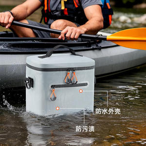 Large Capacity Waterproof Outdoor TPU Lunchbox <b>Bag</b> with Zipper Closure Insulated for Commuting and Camping for <b>Food</b> <b>Storage</b> - Product Image 4