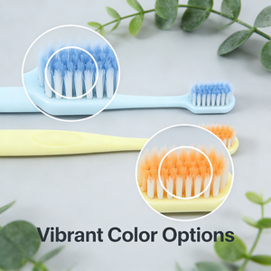 Vente directe d'usine, brosse à dents en plastique pour adultes, poils haute densité, couleur unie, simple, brosse à dents professionnelle pour l'hygiène bucco-dentaire - Product Image 5