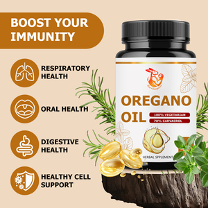 Cápsulas de Aceite de Orégano 100% Vegetarianas, Suministro de Fábrica, con Hoja de Orégano Silvestre del Mediterráneo, Apoyo a la Salud Digestiva, a Base de Hierbas - Product Image 4