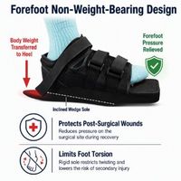 Semelle orthopédique unisexe en mousse EVA respirante et absorbant les chocs pour chaussures de marche médicales, idéale pour le soutien post-opératoire du pied