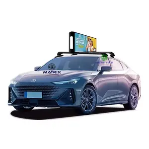 Pantalla Publicitaria Para Exteriores Car Roof Advertising Signs Double Side Taxi Roof Top Led Display Car Roof LED Display