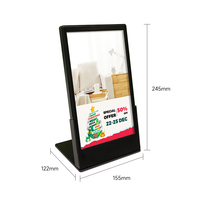 MinewTag - Señalización Digital de Escritorio de 10.1 Pulgadas, Pantallas LCD de Alto Brillo, Tablero de Menús, Señales Electrónicas para Interiores de Hoteles y Cafeterías