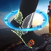 Chaussettes de compression sportives personnalisées avec logo OEM, hauteur genou, pour hommes et femmes, course à pied, randonnée, cyclisme, soutien sportif