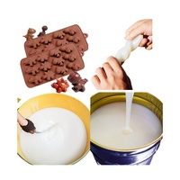 Silicona Líquida RTV de Grado Alimenticio, Resistente a Altas Temperaturas, de Dos Componentes, Translúcida, para Moldes de Pastel y Chocolate, 5 Shore