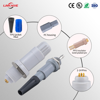 Connecteur médical auto-bloquant Push-Pull à prise fixe PAG PLG à branchement rapide série P personnalisée 1P 6A PC IP50 compatible