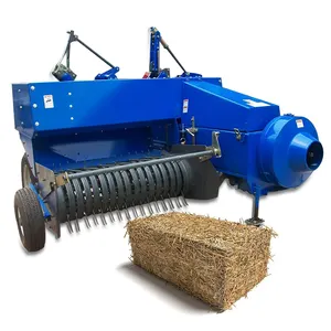 Square hay baler dan wrapper mini square hay baler mesin/tunggal jerami kemasan mesin jual panas silage square baler