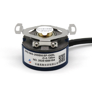 Changchun Yuheng Zkd-56S Incremental Encoder 250Bm 5P G05L D 0.145M Flange Mount <b>Optical</b> Encoder With Cable Leads - Product Image 2
