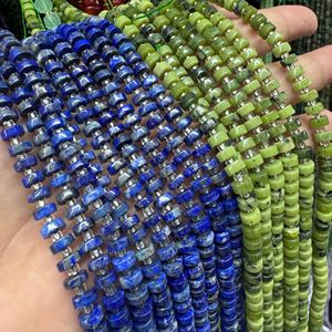 Cuentas espaciadoras sueltas Jiny <span class=keywords><strong>de</strong></span> 3x6mm, láminas finas <span class=keywords><strong>de</strong></span> lapislázuli y amatista, <span class=keywords><strong>jade</strong></span> semielaborado para pulseras y collares DIY - Product Image 2