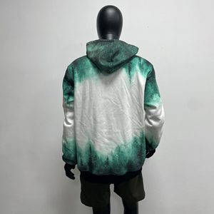 Sweat à capuche pour homme en coton 100% personnalisé, écologique, de luxe, en molleton épais, avec logo brodé, couleur unie, automne - Product Image 5