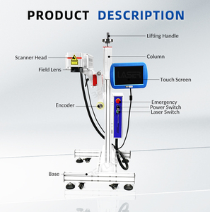 Machine de marquage laser CO2 automatique en ligne pour tuyaux PVC/PE, codeur pour date d'expiration sur bouteilles d'eau - Product Image 4