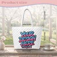 Nouveau sac fourre-tout pour femme imprimé sur mesure, style hawaïen, matelassé, ouvert, personnalisé, grande capacité, en polyester souple